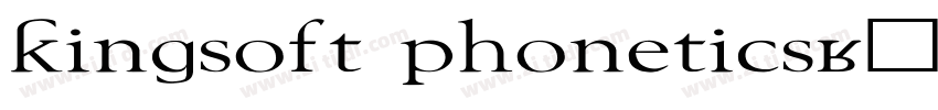 Kingsoft phonetics字体转换